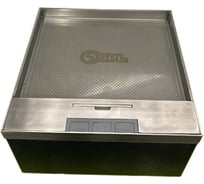 Напольный люк SPL на 6 постов (45x45) горизонтально, с крышкой из нержавеющей стали в уровень пола, с коробкой, IP40 300023