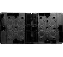 Коробка накладная SPL квадратная на 2 поста, 86x86 (антрацит) 201322