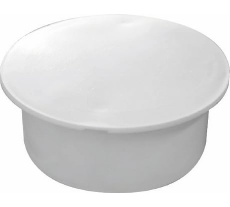 Монтажная коробка УРАЛ ПАК У195 белая скрытой проводки диаметр 75х30 мм, крышка, IP 20 КМ-500090195-096