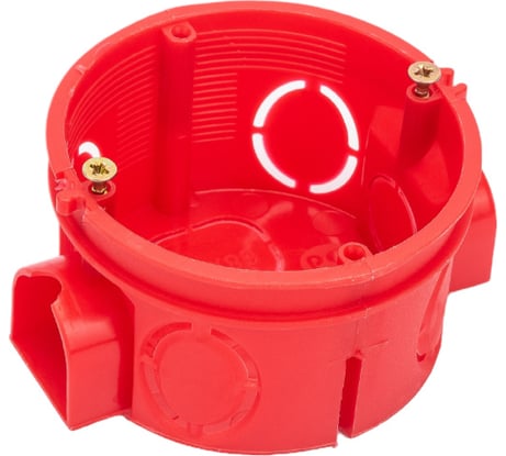 Установочная усиленная коробка УРАЛ ПАК УПс 68х42 для твердых стен, индивидуальный штрих код IP20 КУ-50043068-300-i