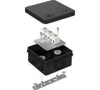 Коробка огнестойкая Промрукав для о/п 40-0210-FR2.5-6 Е15-Е120 RAL9005 80х80х40 40-0210-9005-FR2.5-6