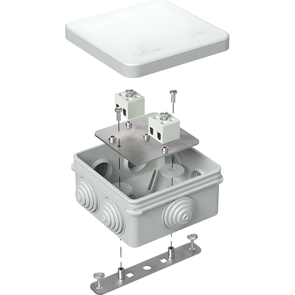 Огнестойкая коробка Промрукав для о/п 40-0210-FR2.5-4 Е15-Е120 RAL7035 ...