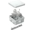 Огнестойкая коробка Промрукав для о/п 40-0210-FR1.5-4 Е15-Е120 RAL7035 80х80х40 40-0210-7035-FR1.5-4 1