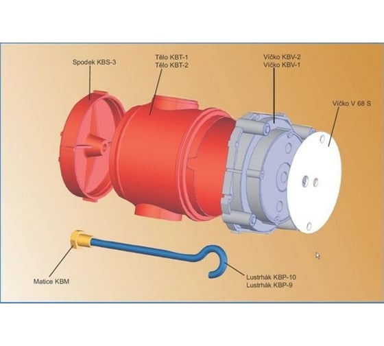 Крышка коробки KOPOS в бетон (комплект 10 штук) KBV-1_KB