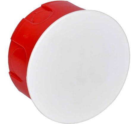 Распаечная коробка IEK КМ41007 для твердых стен d80x40 с крышкой UKT11-080-040-000