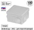 Коробка распределительная для прямого монтажа TDM ELECTRIC 80х80х50 мм, крышка, IP54, 7 входов упаковка 100 штук AQ1401-7112 2
