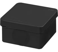 Коробка распределительная TDM ELECTRIC двухкомпонентная, ОП 70х70х40 мм, IP66, 6 входов, черная SQ1401-2911