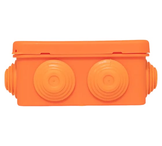 Коробка огнестойкая EKF E45, 85x85x40 мм, с клеммниками, 4 полюса, 0.5-6 мм2, IP55 HF plc-kmfr-85-406