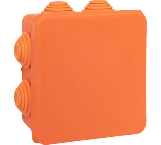 Коробка огнестойкая EKF E45, 85x85x40 мм, с клеммниками, 5 полюсов, 0.5-6 мм2, IP55 HF plc-kmfr-85-506