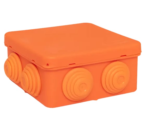 Коробка огнестойкая EKF E45, 85x85x40 мм, с клеммниками, 5 полюсов, 0.5-6 мм2, IP55 HF plc-kmfr-85-506