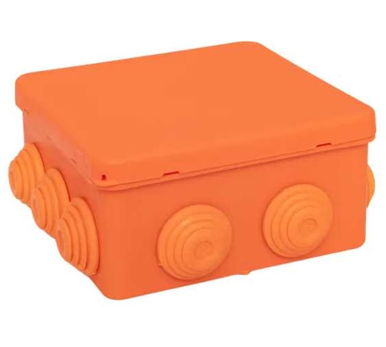 Коробка огнестойкая EKF E45, 100x100x50 мм, с клеммниками, 4 полюса, 0.5-4 мм2, IP55 HF plc-kmfr-100-404