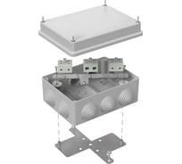 Огнестойкая коробка Промрукав для о/п 40-0310-FR10.0-6 Е15-Е120 RAL7035 150х110х70 40-0310-7035-FR10.0-6