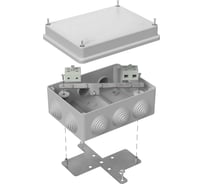 Огнестойкая коробка Промрукав для о/п 40-0310-FR10.0-4 Е15-Е120 RAL7035 150х110х70 40-0310-7035-FR10.0-4
