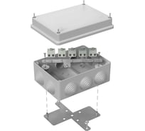 Огнестойкая коробка Промрукав для о/п 40-0310-FR2.5-10 Е15-Е120 RAL7035 150х110х70 40-0310-7035-FR2.5-10