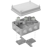 Огнестойкая коробка Промрукав для о/п 40-0310-FR6.0-6 Е15-Е120 RAL7035 150х110х70 40-0310-7035-FR6.0-6