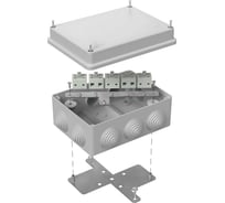 Огнестойкая коробка Промрукав для о/п 40-0310-FR6.0-10 Е15-Е120 RAL7035 150х110х70 40-0310-7035-FR6.0-10