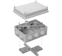 Огнестойкая коробка Промрукав для о/п 40-0310-FR2.5-4 Е15-Е120 RAL7035 150х110х70 40-0310-7035-FR2.5-4