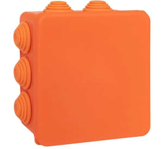 Коробка огнестойкая EKF E45, 100x100x50 мм, с клеммниками, 7 полюсов, 0.5-10 мм2, IP55 HF plc-kmfr-100-710