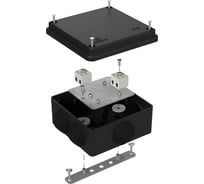 Огнестойкая коробка Промрукав для о/п 40-0300-FR2.5-4 Е15-Е120 RAL9005 100х100х50 40-0300-9005-FR2.5-4