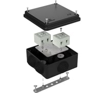 Огнестойкая коробка Промрукав для о/п 40-0300-FR10.0-4 Е15-Е120 RAL9005 100х100х50   40-0300-9005-FR10.0-4