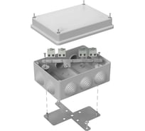 Огнестойкая коробка Промрукав для о/п 40-0310-FR1.5-8 Е15-Е120 RAL7035 150х110х70 40-0310-7035-FR1.5-8