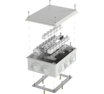 Огнестойкая коробка Промрукав для о/п 40-0320-FR6.0-40 Е15-Е120 RAL7035 200х150х75 40-0320-7035-FR6.0-40