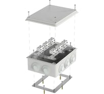 Огнестойкая коробка Промрукав для о/п 40-0320-FR6.0-4-12-Р Е15-Е60 RAL7035 200х150х75 40-0320-7035-FR6.0-4-12-Р