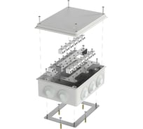 Огнестойкая коробка Промрукав для о/п 40-0320-FR2.5-40 Е15-Е120 RAL7035 200х150х75 40-0320-7035-FR2.5-40