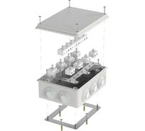 Огнестойкая коробка Промрукав для о/п 40-0320-FR10.0-28 Е15-Е120 RAL7035 200х150х75 40-0320-7035-FR10.0-28