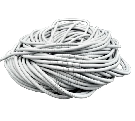 Спиральная монтажная негорючая лента Мемотерм-ММ с низким дымовыделением ЛСТнг-4 V-0 серая 10 м 490