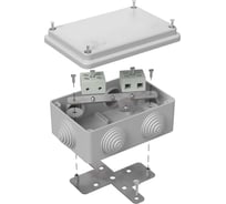 Огнестойкая коробка Промрукав для о/п 40-0340-FR10.0-4 Е15-Е120 RAL7035 120х80х50 (20 шт/кор) 40-0340-7035-FR10.0-4 40-0340-7035-FR10.0-4