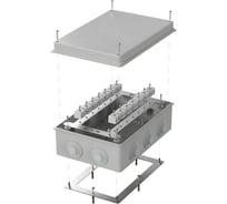 Огнестойкая коробка Промрукав для о/п 40-0330-FR6.0-28 Е15-Е120 RAL7035 260х175х90 40-0330-7035-FR6.0-28