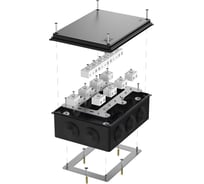Огнестойкая коробка Промрукав для о/п 40-0320-FR10.0-28 Е15-Е120 RAL9005 200х150х75 40-0320-9005-FR10.0-28