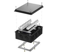 Огнестойкая коробка Промрукав для о/п 40-0320-FR6.0-28 Е15-Е120 RAL9005 200х150х75  40-0320-9005-FR6.0-28