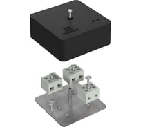Огнестойкая коробка Промрукав для кабель-канала 40-0450-FR6.0-6 Е15-Е120 RAL9005 75х75х30   40-0450-9005-FR6.0-6