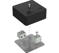 Огнестойкая коробка Промрукав для кабель-канала 40-0450-FR6.0-4 Е15-Е120 RAL9005 75х75х30   40-0450-9005-FR6.0-4