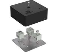 Огнестойкая коробка Промрукав для кабель-канала 40-0450-FR2.5-6 Е15-Е120 RAL9005 75х75х30 40-0450-9005-FR2.5-6