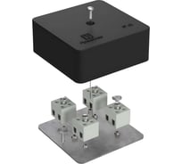 Огнестойкая коробка Промрукав для кабель-канала 40-0450-FR1.5-8 Е15-Е120 RAL9005 75х75х30   40-0450-9005-FR1.5-8