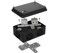Огнестойкая коробка Промрукав для о/п 40-0340-FR10.0-4 Е15-Е120 RAL9005 120х80х50 40-0340-9005-FR10.0-4