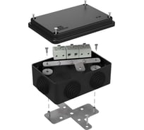 Огнестойкая коробка Промрукав для о/п 40-0340-FR6.0-6 Е15-Е120 RAL9005 120х80х50 40-0340-9005-FR6.0-6