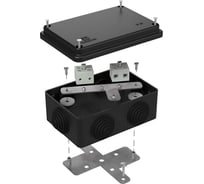 Огнестойкая коробка Промрукав для о/п 40-0340-FR6.0-4 Е15-Е120 RAL9005 120х80х50 40-0340-9005-FR6.0-4