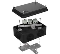 Огнестойкая коробка Промрукав для о/п 40-0340-FR2.5-6 Е15-Е120 RAL9005 120х80х50 40-0340-9005-FR2.5-6