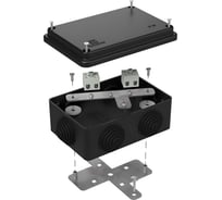 Огнестойкая коробка Промрукав для о/п 40-0340-FR1.5-4 Е15-Е120 RAL9005 120х80х50 40-0340-9005-FR1.5-4