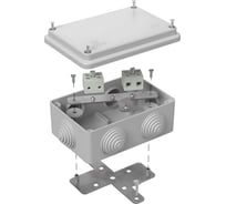 Огнестойкая коробка Промрукав для о/п 40-0340-FR6.0-4 Е15-Е120 RAL7035 120х80х50 40-0340-7035-FR6.0-4