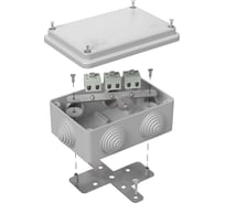 Огнестойкая коробка Промрукав для о/п 40-0340-FR2.5-6 Е15-Е120 RAL7035 120х80х50 40-0340-7035-FR2.5-6