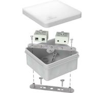 Коробка огнестойкая Промрукав для о/п двухкомпонентная 60-0210-FR10.0-4 Е15-Е120 RAL7035 80х80х40 60-0210-7035-FR10.0-4