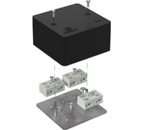 Коробка огнестойкая разветвительная Промрукав для кабель-канала 40-0460-FR6.0-4-6-Р Е15-Е60 RAL9005 85х85х45 40-0460-9005-FR6.0-4-6-Р