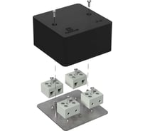 Коробка огнестойкая Промрукав для кабель-канала 40-0460-FR10.0-8 Е15-Е120 RAL9005 85х85х45 40-0460-9005-FR10.0-8