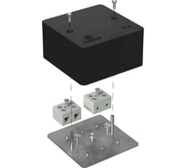 Коробка огнестойкая Промрукав для кабель-канала 40-0460-FR10.0-4 Е15-Е120 RAL9005 85х85х45 40-0460-9005-FR10.0-4