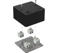 Коробка огнестойкая Промрукав для кабель-канала 40-0460-FR2.5-8 Е15-Е120 RAL9005 85х85х45 40-0460-9005-FR2.5-8